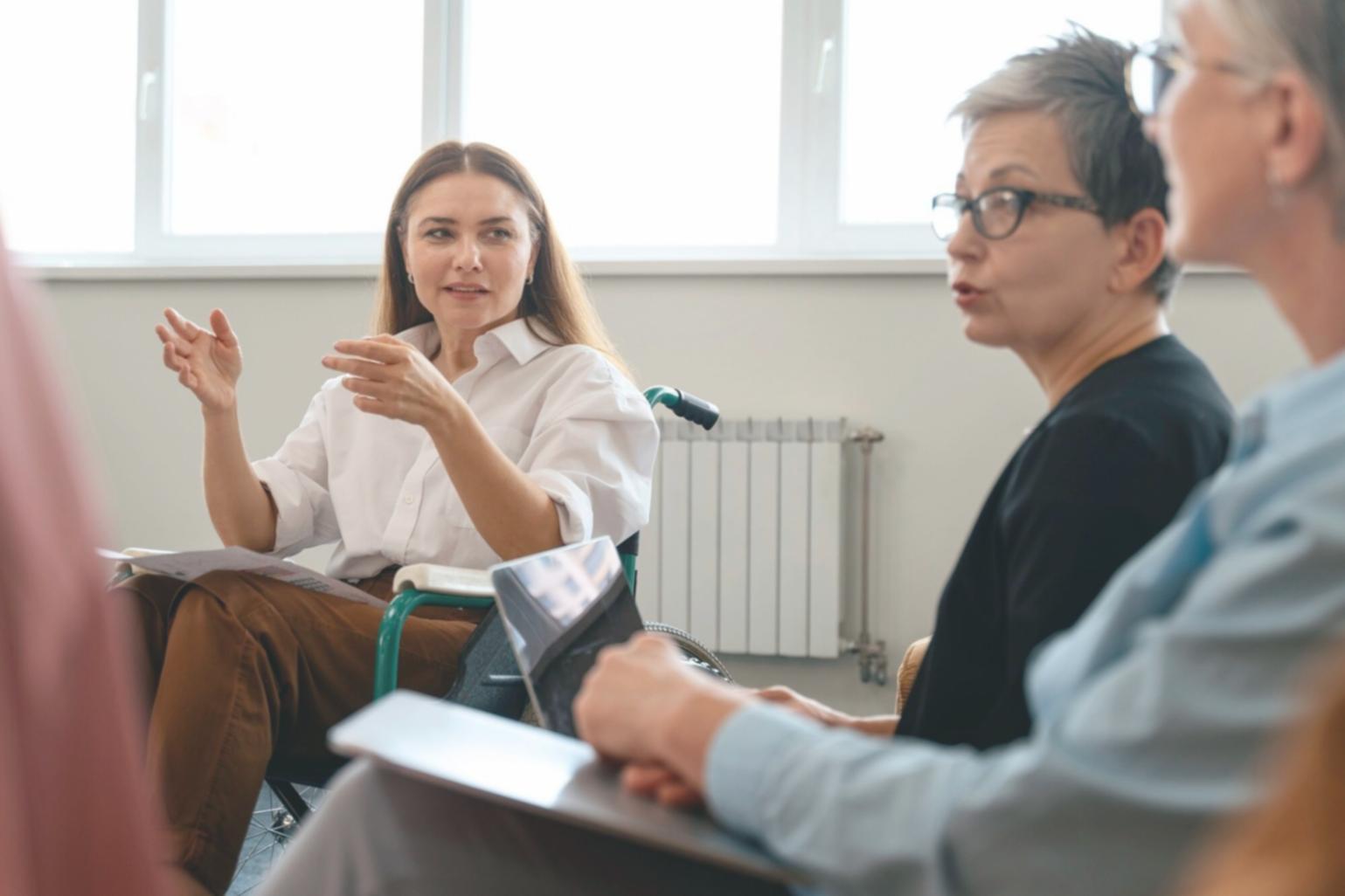 Financial goal setting with notes and planning materials